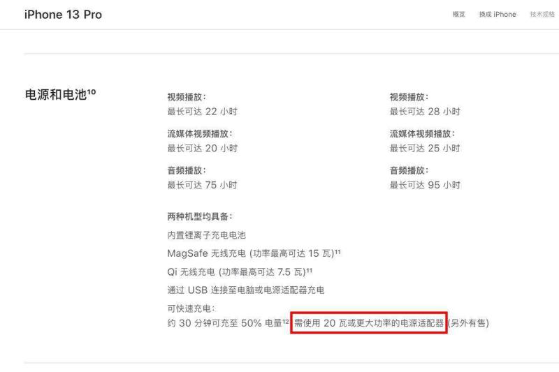 苹果ipad充电头多少w（苹果13充电器规格参数）(4)
