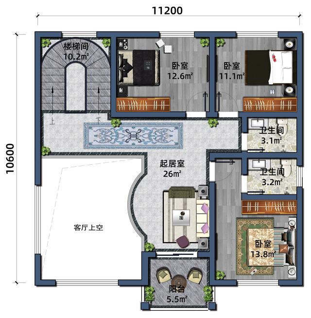 房屋设计平面图（准备三十万回老家建房）(2)