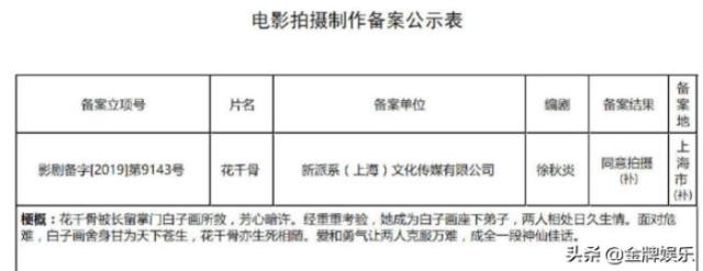 花千骨演员表（花千骨电影版正式官宣）