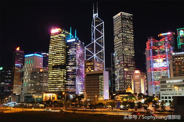 维多利亚港夜景（香港维多利亚港夜景）(8)