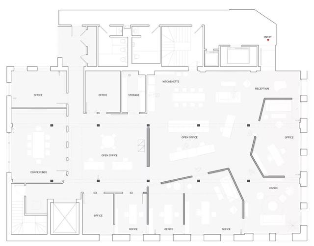 办公空间平面图（十个颇具创意的办公室平面图）(8)