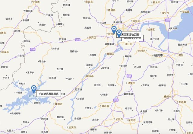 杭州旅游景点地图（杭州5A景区分布地图）