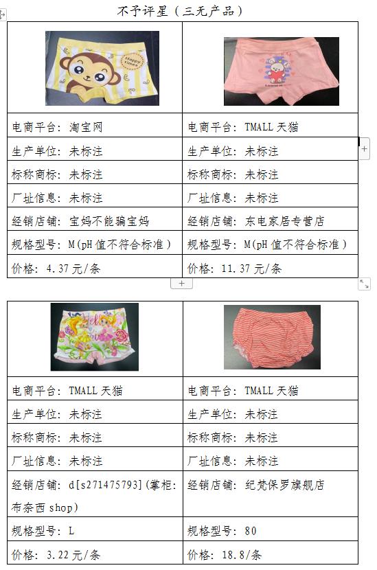 35款网售儿童内裤测评(3)