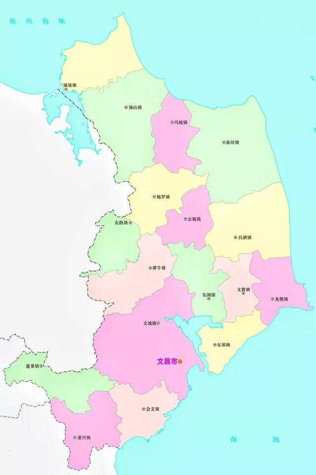 海南行政区划图（海南省19个市县共有多少个乡镇）(5)