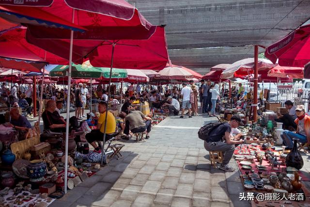 潘家园古玩市场（北京潘家园实拍中国最大的古玩市场）(4)