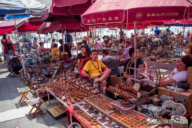 潘家园古玩市场（北京潘家园实拍中国最大的古玩市场）(7)