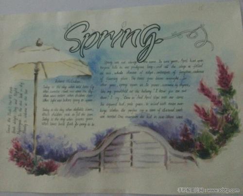 描写春天的手抄报英语（关于美丽的春天的英语手抄报）(3)