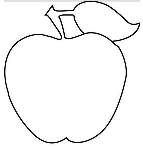 幼儿园苹果简笔画图案（苹果简笔画简单又好看幼儿园）(1)