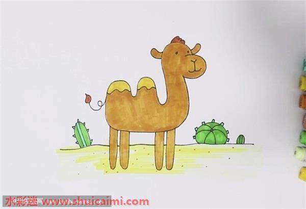 骆驼图片简笔画图片（骆驼简笔画带颜色）(2)