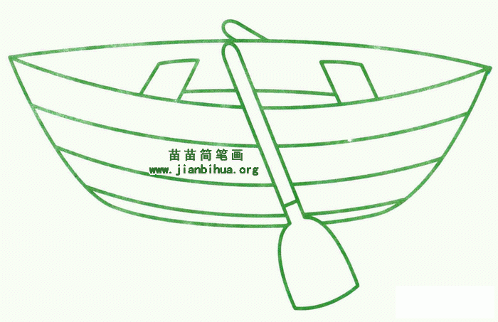 小船的画法简笔画（小木船简笔画）(8)