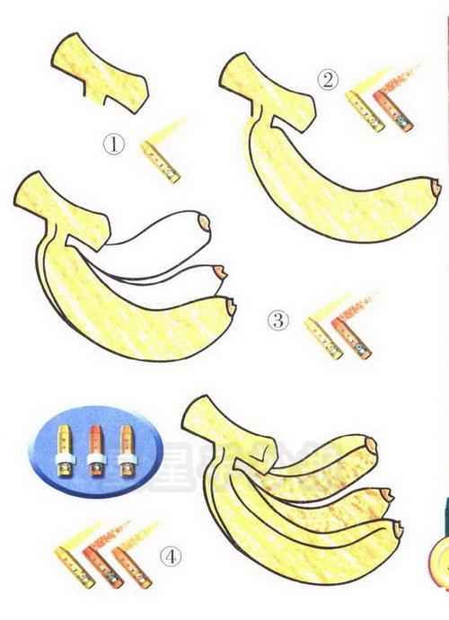一个香蕉的简笔画（一笔画香蕉简笔画）(8)