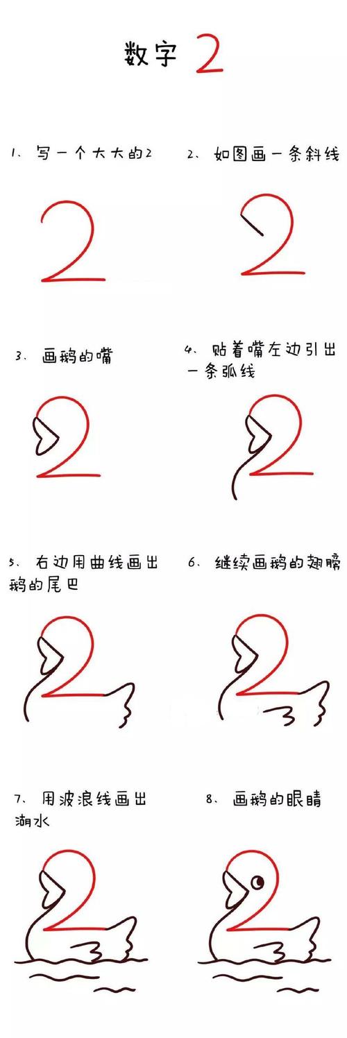 数字3简笔画简单（简笔画数字1立体）(5)