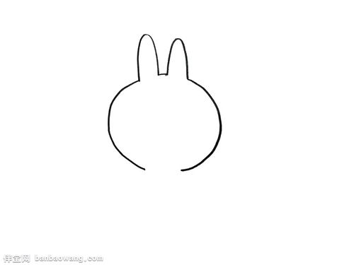 简笔画 可妮兔（兔怎么画霸气）(1)
