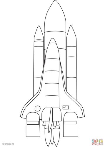 宇宙飞船简笔画图片（宇宙飞船简笔画模板）(1)