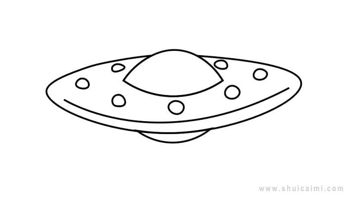 宇宙飞船简笔画图片（宇宙飞船简笔画模板）(4)
