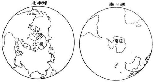 世界人口海陆分布图简笔画（世界地形分布图简笔画）(4)