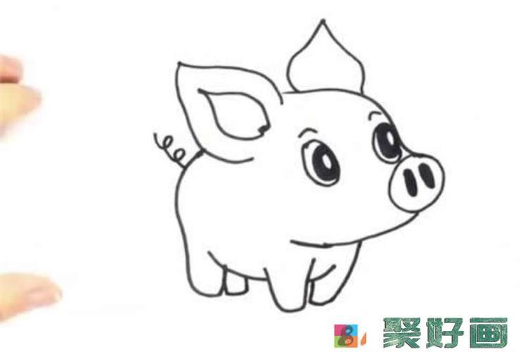 画猪的简笔画可爱点的（猪的简笔画可爱又漂亮）(1)