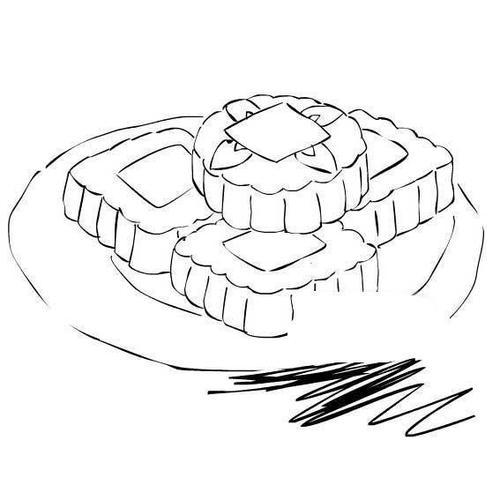 自制月饼图片简笔画（月饼的制作过程画成漫画）(10)