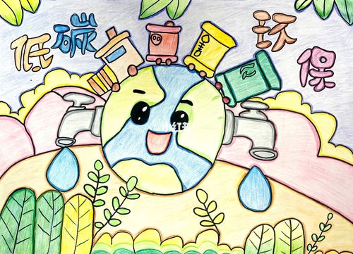 三年级简笔画生态环保（六年级生态环境简笔画）(6)