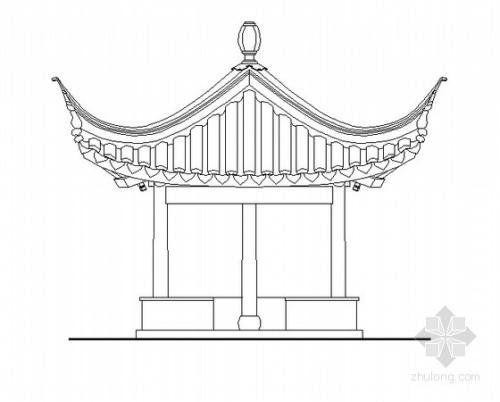 茅草亭子图片简笔画（草屋简笔画图）(6)