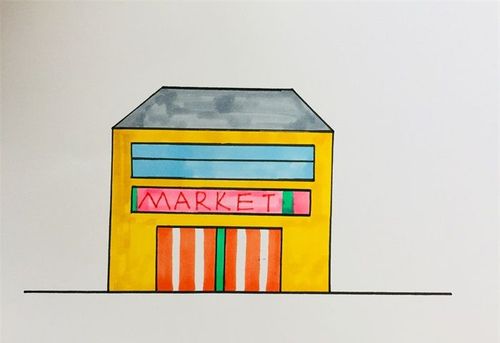 简单商场简笔画（超市各种商品简笔画）(5)