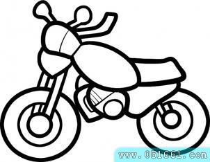 风火轮摩托车简笔画（高质量摩托车简笔画）(4)