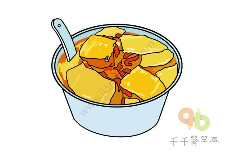 宜昌有哪些特色美食的简笔画（武汉特色美食简笔画）(5)