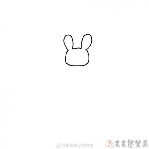 动物园小白兔简笔画图片（动物园的小白兔怎么画）(7)