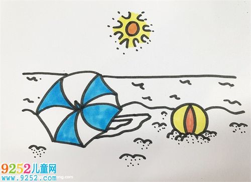 夏天简笔画图片大全（夏天简笔画）(4)