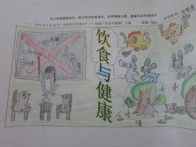 小学生吃什么营养手抄报（中国美食手抄报六年级）(2)