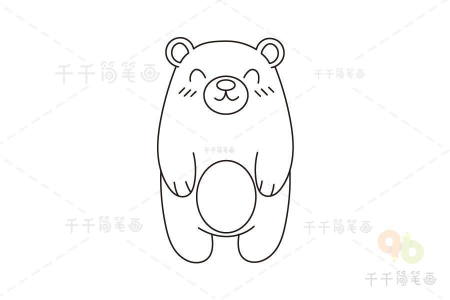 熊简笔画手抄报图片（一只熊的手抄报图片大全）(2)