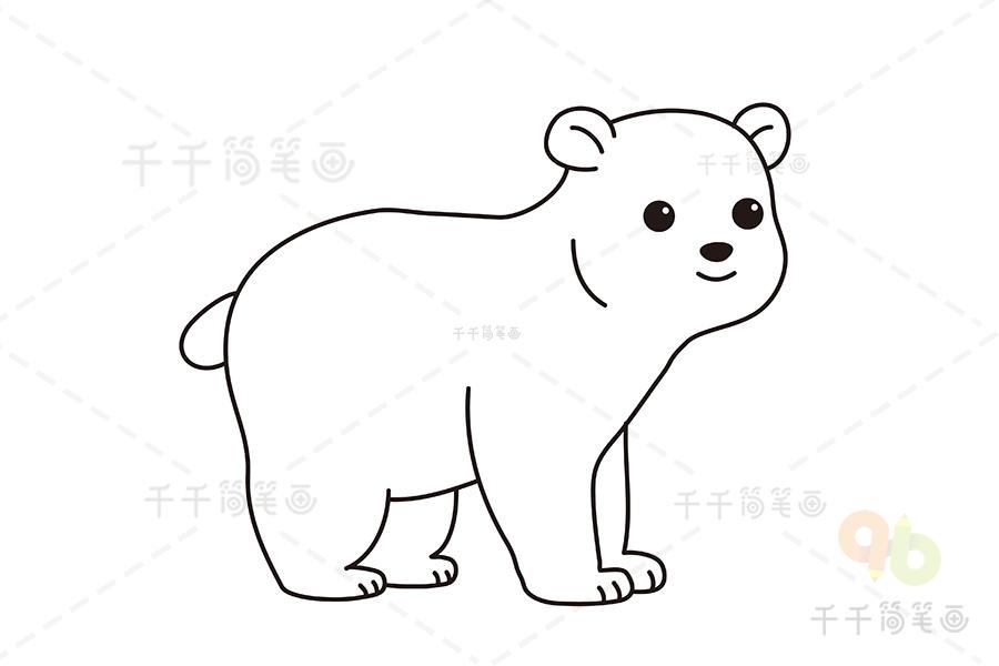 熊简笔画手抄报图片（一只熊的手抄报图片大全）(7)