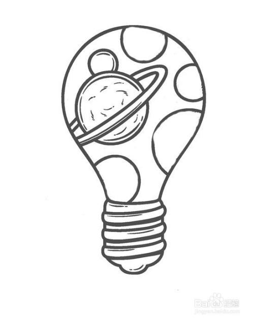 十种不同样子灯泡的简笔画（有想法的简笔画灯泡）(3)