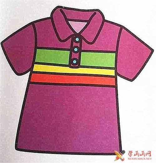 儿童服装颜色搭配简笔画（幼儿穿衣服简笔画）(7)