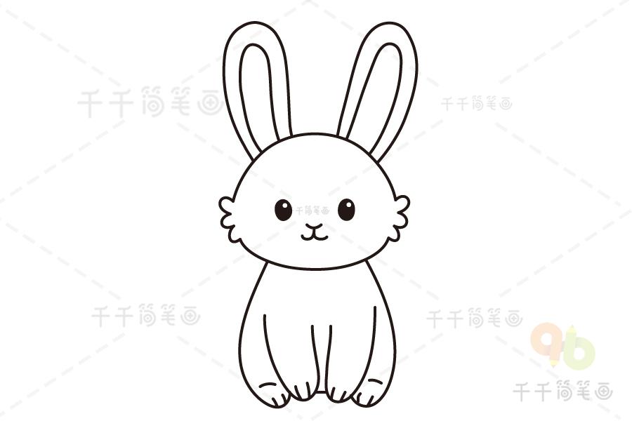 画小兔子的简笔画可爱（画小兔子简单又可爱简笔画）(1)