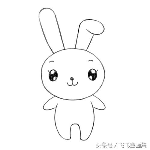 画小兔子的简笔画可爱（画小兔子简单又可爱简笔画）(10)