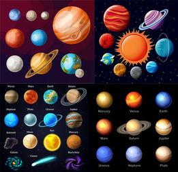宇宙星球大小排名简笔画（宇宙中各个星球的简笔画）(6)