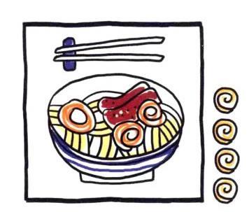 简笔画牛肉拉面和鸡蛋（牛肉丸子怎么画）(2)