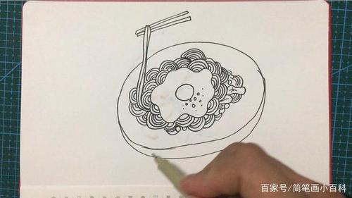 简笔画牛肉拉面和鸡蛋（牛肉丸子怎么画）(4)