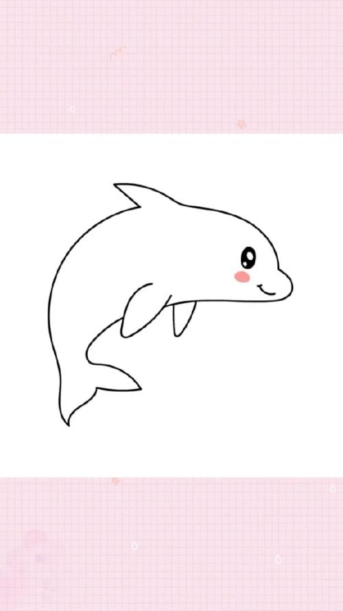 海豚高级简笔画（海豚图片大全简笔画）(4)