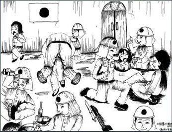 抗日战争一年级简笔画（纪念抗日战争儿童简笔画）(5)