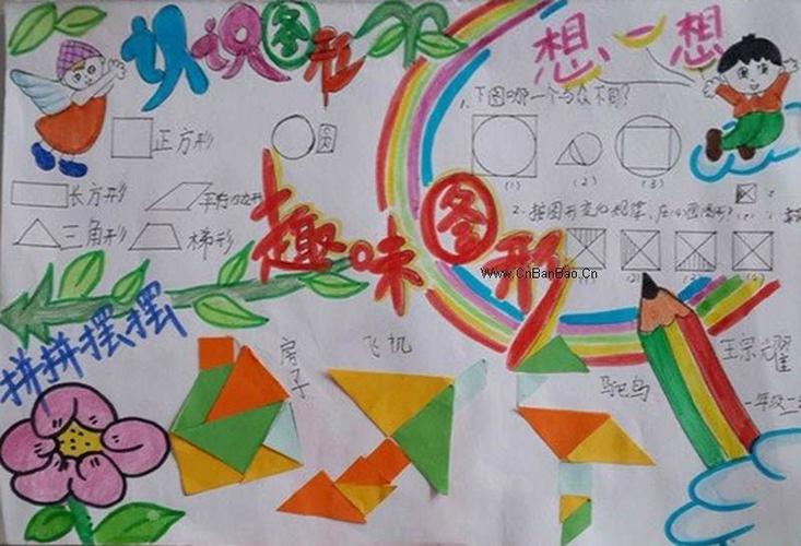 图形与几何数学手抄报（数学手抄报图形与几何五年级简单）(5)