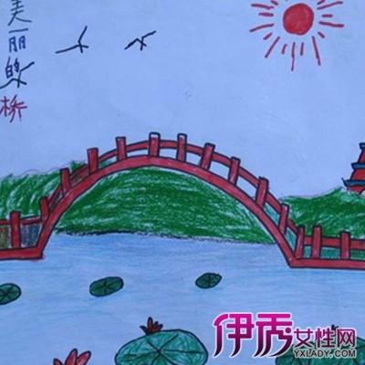 大桥风景素材简笔画（风景桥简笔画图片）(4)