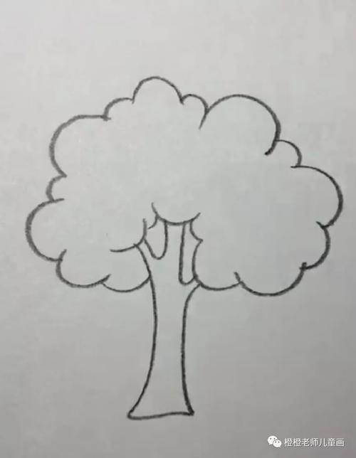 小树木的简笔画法（大树简笔画大全简单）(4)