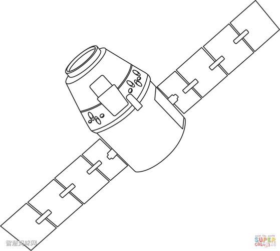 关于卫星空间站的简笔画（关于卫星空间站的简笔画）(2)