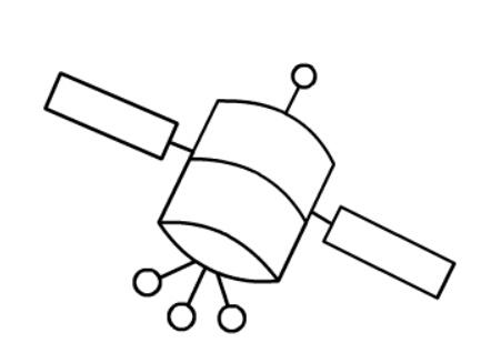 关于卫星空间站的简笔画（关于卫星空间站的简笔画）(3)