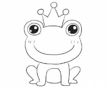 我是小青蛙简笔画（我是快乐小书虫简笔画）(5)