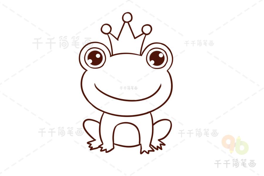 我是小青蛙简笔画（我是快乐小书虫简笔画）(7)