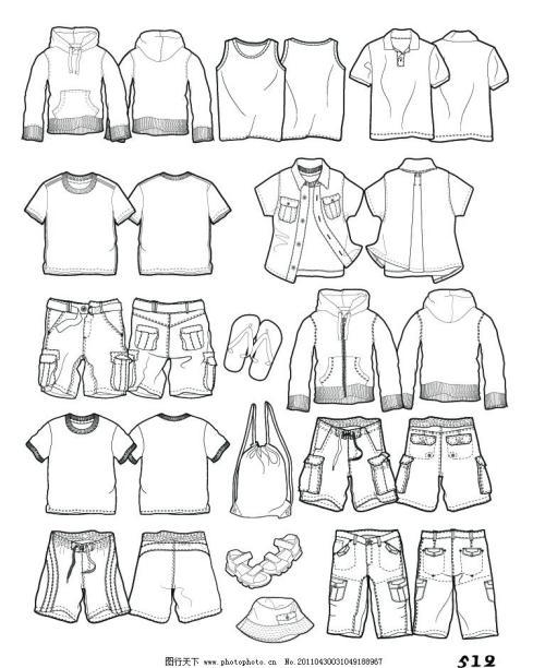 幼儿园队服设计简笔画（幼儿园的衣服简笔画图片）(3)