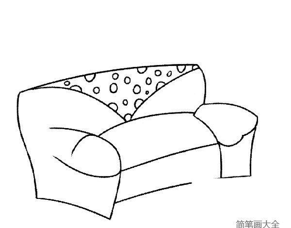 沙发侧面简笔画（家具沙发的简笔画）(5)
